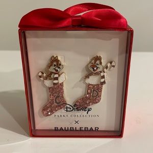 Disney x Baublebar Chip and Dale Holiday Earrings